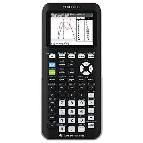 Texas Instruments ti-84 Plus Ce Color Graphing Calculator, Black