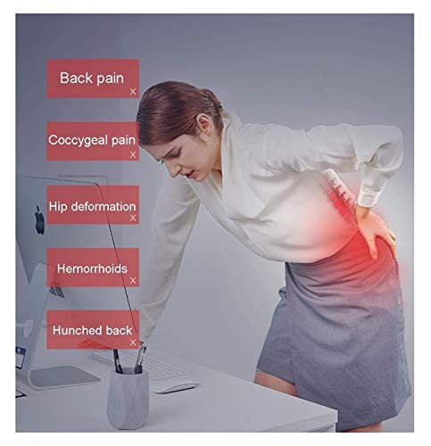 HHWKSJ Memory Foam Seat and Lumbar Cushion Combo - Gel Infused - Coccyx & Tailbone Support