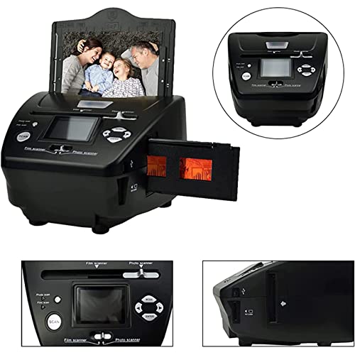 MYDLO All-in-1 Film & Slide Scanner, Slide Viewer - Converts 35mm 135 110 126 Films/Slides/Negatives to Digital JPG Photos