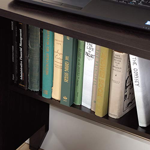 Sauder 422191 Shoal Creek L-Desk, L: 58.74" x W: 58.74" x H: 29.76", Jamocha Wood finish