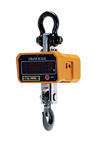 Vestil SC-4 Crane Scale, 7-5/8" Width, 17" Height, 8" Depth, 4000 lbs Capacity