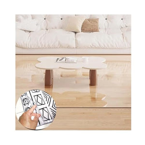 AHAVI Rectangular Clear Glass Chair Mat for Rolling Chairs, Heavy Duty Anti-Slip Carpet - Customizable Size/Easy to Clean (Clear, 140X180CM/4.5FTX5.9FT)