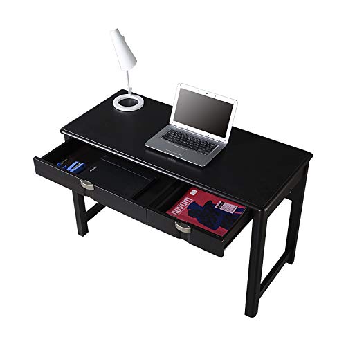 Techni Mobili Modern Writing Desk with Storage, 28.8" x 21" x 47.3", Espresso