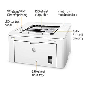 HP LaserJet Pro M203dw Wireless Laser Printer, Works with Alexa (G3Q47A). Replaces HP M201dw Laser Printer