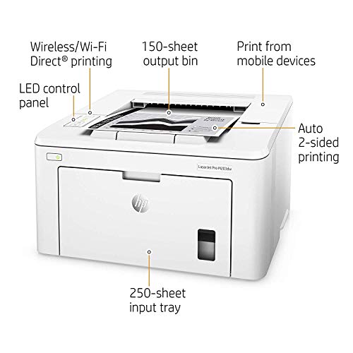 HP LaserJet Pro M203dw Wireless Laser Printer, Works with Alexa (G3Q47A). Replaces HP M201dw Laser Printer