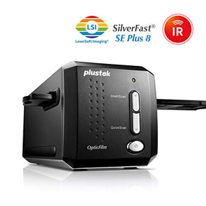 Plustek OpticFilm 8200i SE , 35mm Film & Slide Scanner. 7200 dpi / 48-bit Output. Integrated Infrared Dust/Scratch Removal. Bundle Silverfast SE Plus 8.8 , Support Mac and PC.