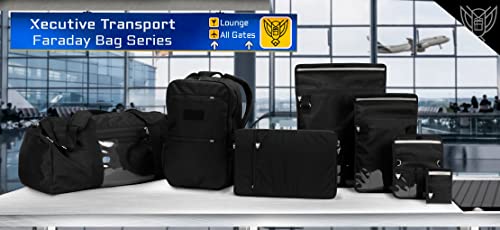 Xtreme Sight Line ~ Xecutive Transport Faraday Duffel Bag for Computer Towers and Other Large Electronics ~ Data Security for Executive Travel ~ Shoulder Strap Included ~ Tracking/Hacking Defense