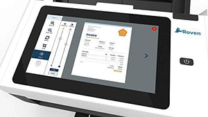 Raven Pro Document Scanner - Huge LCD Touchscreen, High Speed Color Duplex Feeder (ADF), Wireless Scan to Cloud, WiFi, Ethernet, USB, Home or Office