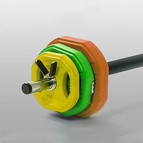 whl Barbell Plates 1.25KG2,2.5KG2,5KG2 Weighted Plate Barbells, Bars – Choose from Singles & Pairs, Shock-Absorbing, Minimal Bounce Steel Weight Strength Training Equipment (Size : 5KG2)