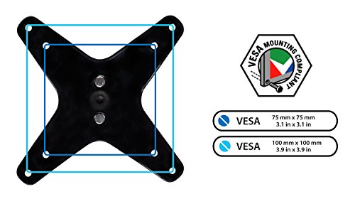 Mount-It! Dual Full Motion Monitor Wall Mount, Compatible with VESA 75 and 100, Fits Computer Screens 19, 20, 21, 24, 27, 30 Inches, Black (MI-43114B)