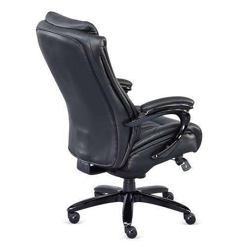Black Top Grain Leather Big and Tall Executive Chair - NBF Signature Series Ultra Collection