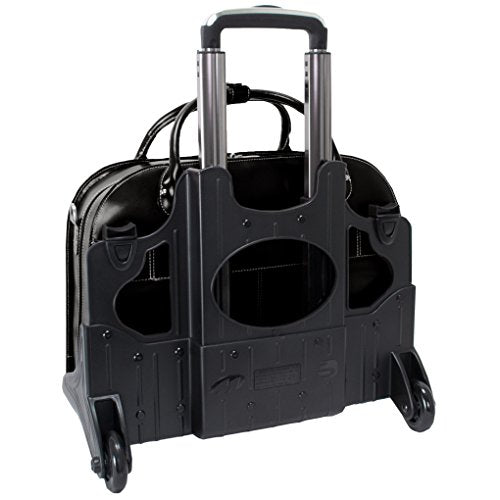 McKleinUSA ROSEVILLE 96645 Leather Fly-Through™ Checkpoint-Friendly Detachable-Wheeled Ladies' Briefcase