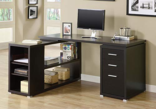 Monarch Specialties Computer Desk - Left or Right Facing Corner | Capuccino