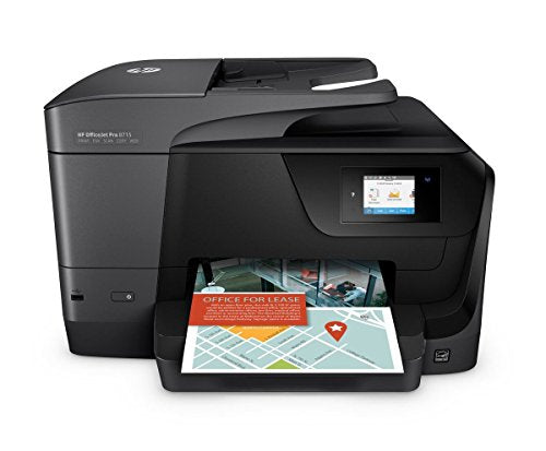 HP OfficeJet Pro 8715 All-in-One All-in-One Touch Screen Bluetooth Wireless Black Printer