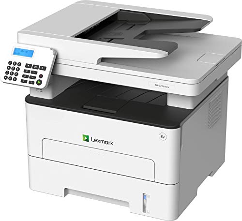 Lexmark MB2236adw Monochrome Multi-Function Laser Printer (18M0400) + Ethernet Cable + Deluxe Cleaning Set + High Speed USB Printer Cable - Base Bundle