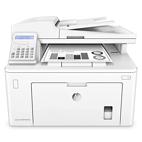 HP Laserjet Pro M227fdn Monochrome All in One Laser Printer, Auto 2-Sided Printing, Mobile Wireless Print, Copy&Fax&Print&Scan, 2" LCD Display, 1200 x 1200 DPI, 30ppm, Ethernet, with Printer Cable
