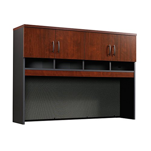 Sauder 419717 Via Credenza Hutch, Classic Cherry Finish