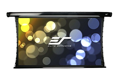 Elite Screens CineTension 2, 135-inch Diagonal 16:9, 4K/8K Tab-Tensioned Electric Drop Down Projection Projector Screen, TE135HW2