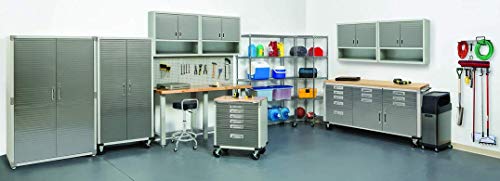 Seville Classics Ultra HD Mega Storage Cabinet - Stainless Steel
