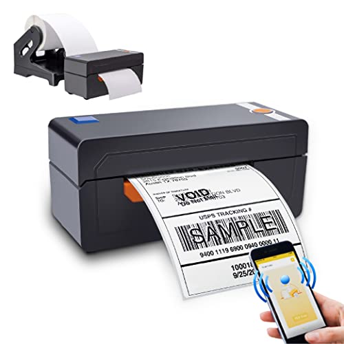 Bluetooth Ready Thermal Label Printer, Adjustable High Speed Direct USB Thermal Barcode, 4x6 Shipping Label Print Maker Writer Machine, Compatible with Ebay, Amazon, UPS, Shopify, FedEx, Etsy