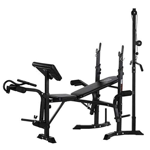 UPDD Olympic Weight Bench - Adjustable Weight Bench with Strength Training Benches and Squat Rack Stand for Proffesional Fitness Home Use Indoor Exercise【US Stock】