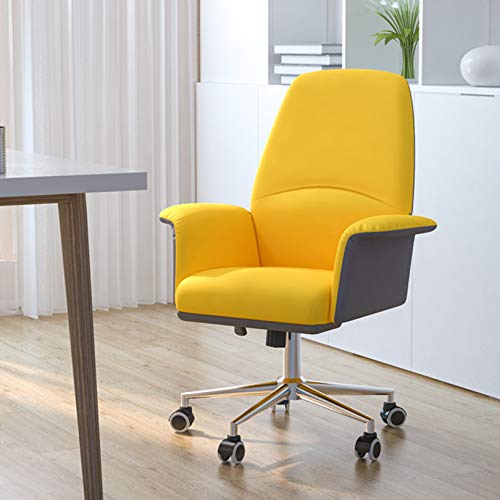 PENGJIE Ergonomic Swivel Office Chair Liftable Ergonomic Computer Chair Home Rotating Office Chair Student Dormitory Study Sofa Chair Desk Chair,68 X 47 X 110 cm Easy to Assemble