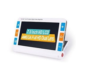 RS700 7 Inch Portable Digital Video Magnifier Low Vision Reading Aid Magnifier 2X~32X 26 Color Patterns 4mega Pixel