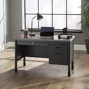 OFM Mesa Series Steel Teacher's Desk with Laminate Top, 3-Drawer Single Pedestal, in Cherry (66348-CHY)