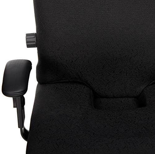Mayline 9413AG2113 Comfort Series Executive High Back Chair with T-Pad Arms, Black