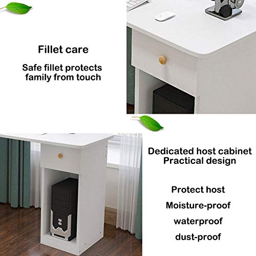 Writing Desk,Working Desk with Bookcase Combination Student Study Table Home Office Workstation Desk Study Gaming Table Modern Bedroom Table