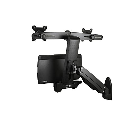 StarTech.com Sit Stand Dual Monitor Arm - for 2 x 24in Monitors - Height Adjustable - VESA Dual Monitor Stand - Sit Stand Workstation (WALLSTS2)