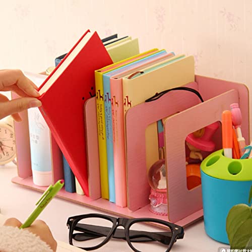 GRETD Bookshelf Storage Rack Multi-Function Stationery Storage Box Assembling Office for School Bookshelf Shelf