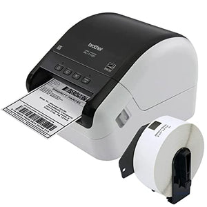 Brother QL-1100 Wide Format Thermal Label Printer - USB Connectivity, 4" Wide, 300 x 300 dpi