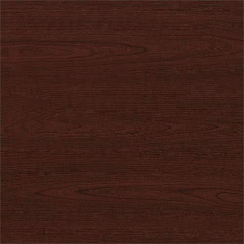 Bush Furniture Cabot 72W 3 Position L Shaped Sit to Stand Desk with Hutch and File Cabinet in Harvest Cherry