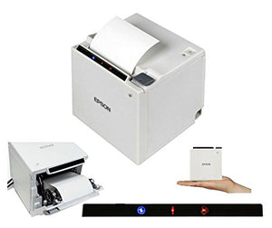Epson TM-m30 3" Thermal Receipt Printer - Auto-cutter, WiFi/Ethernet, ENERGY STAR, COLOR: WHITE . . . (158830)