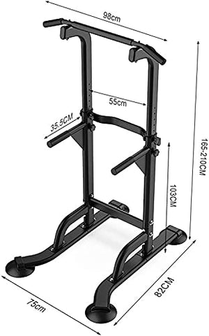 JYMBK Training Fitness Workout Station Power Tower, Multi Pull Up Bar Dip Station, Strength Training Fitness Exercise Equipment