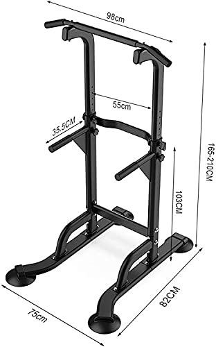 JYMBK Training Fitness Workout Station Power Tower, Multi Pull Up Bar Dip Station, Strength Training Fitness Exercise Equipment