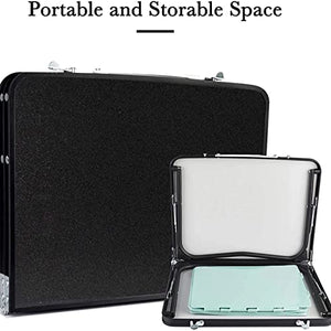 Foldable Laptop Table Desk Wood Grain Portable Notebook Stand Holder (Color : Black)