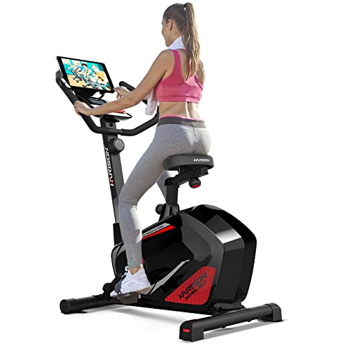 HARISON Exercise Bike Stationary Magnetic Upright Exercise Bike Workout Bike for Home With Tablet Holder and LCD Display