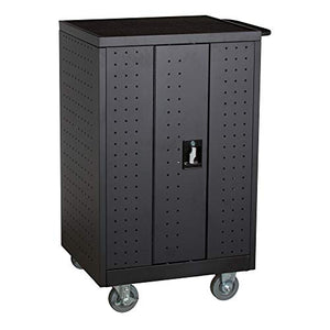 Learniture Structure Series 24-Device Tablet Charging Cart - Black