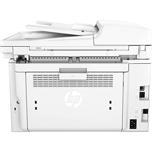 HP LaserJet Pro MFP M227fdnC All-In-One NFC Ethernet Monochrome Laser Printer, White- Print Scan Copy Fax - 2.7" LCD, 30 ppm, 1200 x 1200 dpi, Auto Duplex Printing, 35-sheet ADF, Cbmou External Webcam