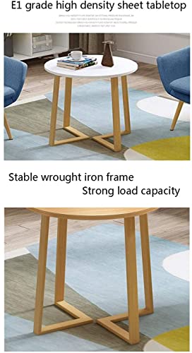 AkosOL Space-Saving Business Dining Table Set with Leisure Living Room Chair, Small Round Table, Brown/Grey