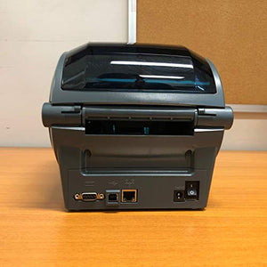Zebra - GX430t Thermal Transfer Desktop Printer for Labels, Receipts, Barcodes, Tags, and Wrist Bands - Print Width of 4 in - USB, Serial, and Parallel Port Connectivity