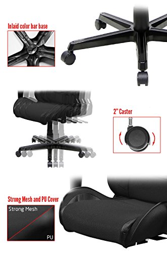 DXRacer OH/FH11/N Formula Series Racing Bucket Seat Office Gaming Chair (Black)