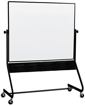 Best-Rite Euro Reversible Mobile Whiteboard, Porcelain Markerboard Both Sides, Panel Size 4 x 6 Feet (667RG-DD)