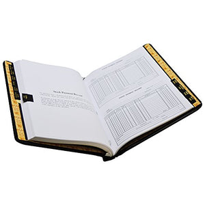 Wilson Jones Corporate Record and Minute Book, 75 Pages, 11 Index Tabs, Letter Size, Imitation Leather, Black (W0399-00)