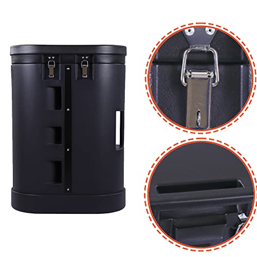39" Tall Oval Trade Show Large Hard Case with Twist Latches & Wheels for Pop Up Trade Show Display Stand