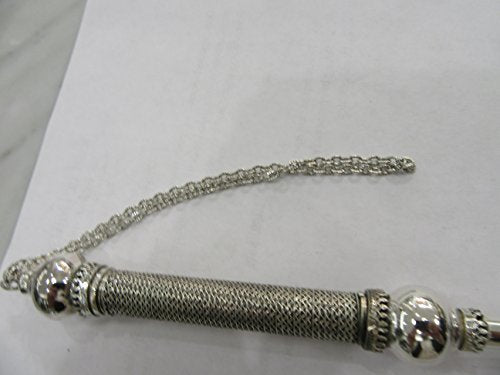 Yad Sterling Silver Filigree Torah Pointer 10" with Chain by Yad