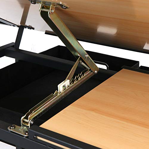 Drawing Table Adjustable Folding, Designer Architect, Drafting Table Art & Craft Drawing Desk with Drawer Comfortable Work Space Workstation Home, Office, Studio, or School