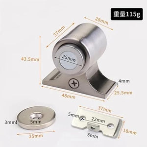 None Magnetic Door Stopper Steel - Invisible Floor Holder Catcher for Bathroom Furniture Hardware